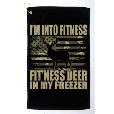 I'm Into Fitness Fit'ness Deer In My Freezer  Golf Towel