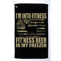 I'm Into Fitness Fit'ness Deer In My Freezer  Golf Towel