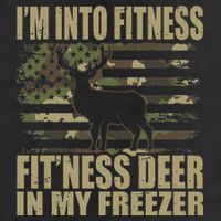 I'm Into Fitness Fit'ness Deer In My Freezer  Golf Towel