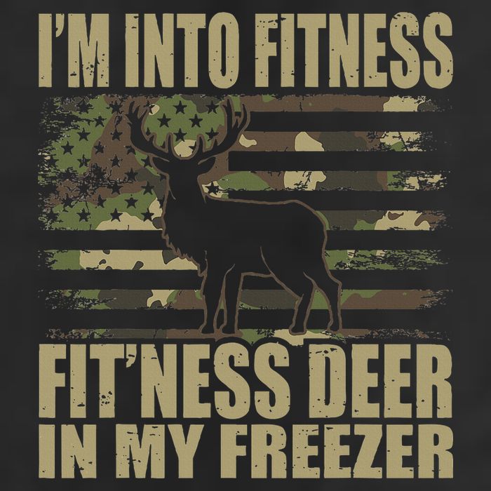 I'm Into Fitness Fit'ness Deer In My Freezer  Golf Towel