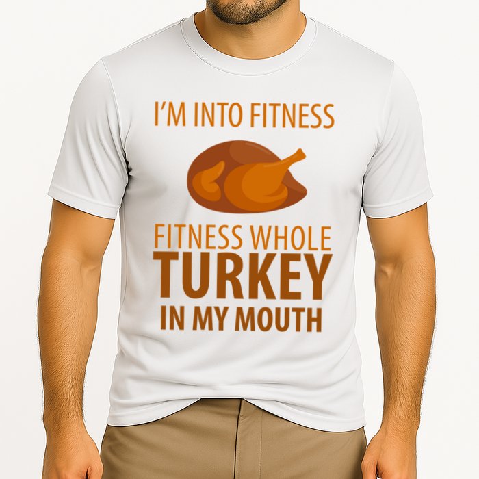 I'm Into Fitness Whole Tuckey In My Mouth Cooling Performance Crew T-Shirt