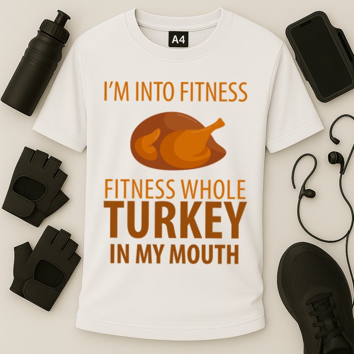 I'm Into Fitness Whole Tuckey In My Mouth Cooling Performance Crew T-Shirt