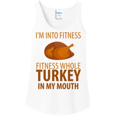 I'm Into Fitness Whole Tuckey In My Mouth Ladies Essential Tank