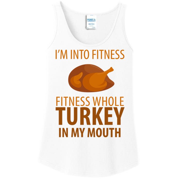 I'm Into Fitness Whole Tuckey In My Mouth Ladies Essential Tank