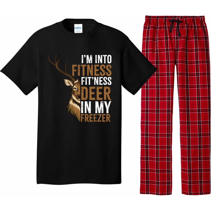 IM Into Fitness FitNess Deer In My Freezer Hunting Deer Pajama Set