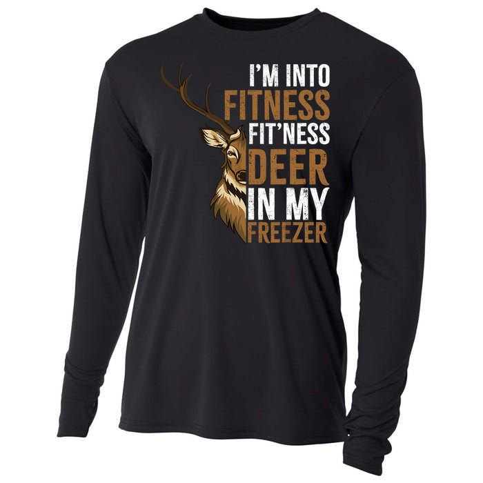 IM Into Fitness FitNess Deer In My Freezer Hunting Deer Cooling Performance Long Sleeve Crew