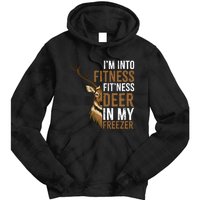 IM Into Fitness FitNess Deer In My Freezer Hunting Deer Tie Dye Hoodie