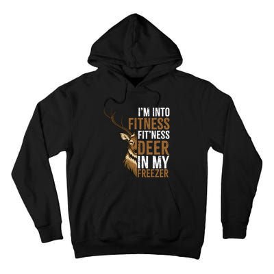 IM Into Fitness FitNess Deer In My Freezer Hunting Deer Tall Hoodie