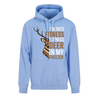 IM Into Fitness FitNess Deer In My Freezer Hunting Deer Unisex Surf Hoodie