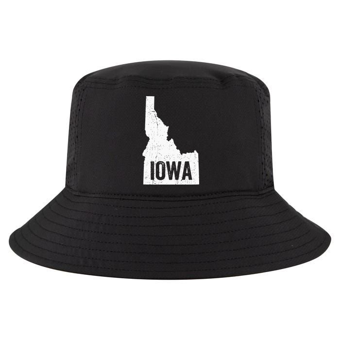 Idaho Iowa Funny Geography Mix Up Cool Comfort Performance Bucket Hat