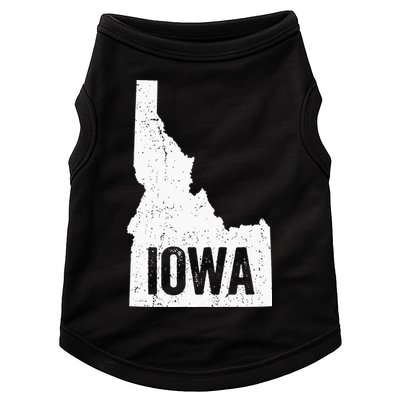 Idaho Iowa Funny Geography Mix Up Doggie Tank