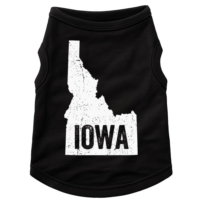 Idaho Iowa Funny Geography Mix Up Doggie Tank