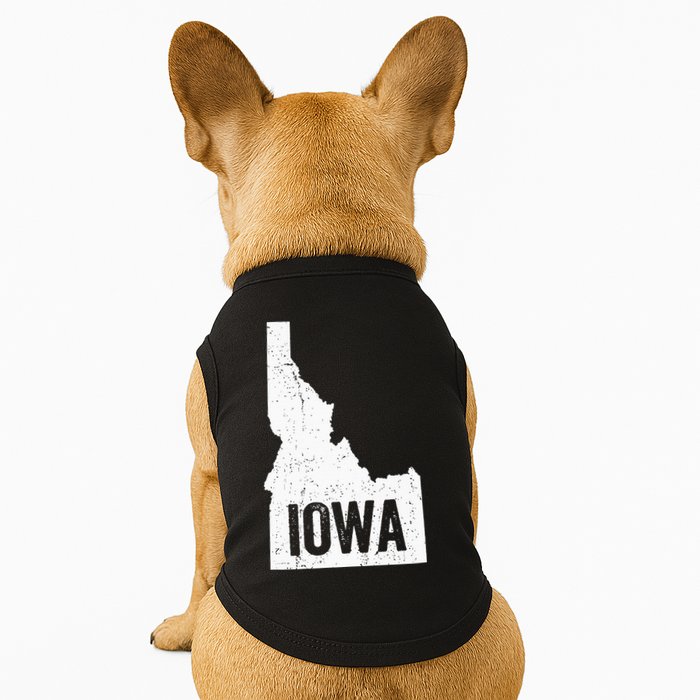 Idaho Iowa Funny Geography Mix Up Doggie Tank