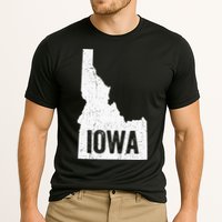Idaho Iowa Funny Geography Mix Up Cooling Performance Crew T-Shirt
