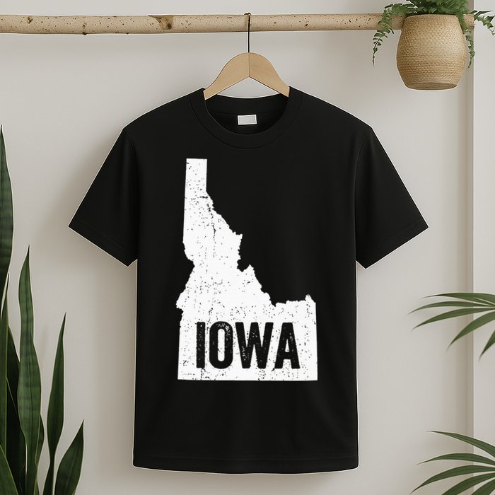 Idaho Iowa Funny Geography Mix Up T-Shirt