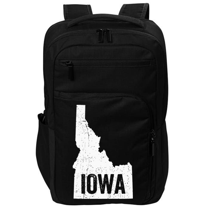 Idaho Iowa Funny Geography Mix Up Impact Tech Backpack