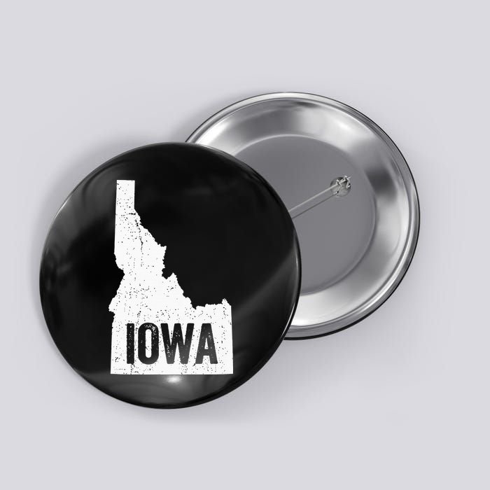Idaho Iowa Funny Geography Mix Up Button
