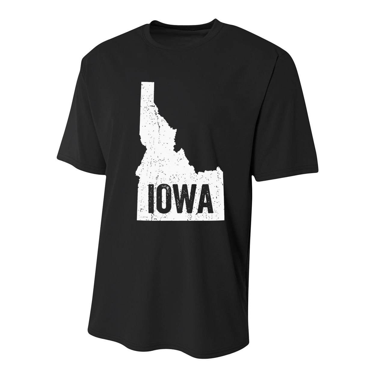 Idaho Iowa Funny Geography Mix Up Youth Performance Sprint T-Shirt