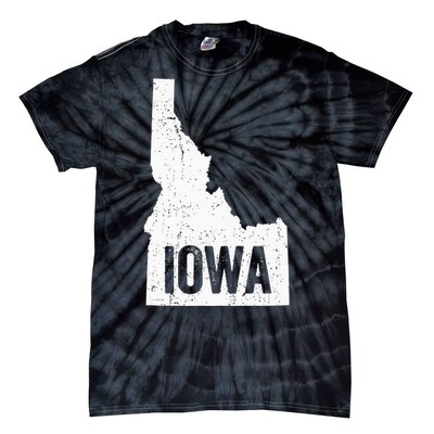 Idaho Iowa Funny Geography Mix Up Tie-Dye T-Shirt