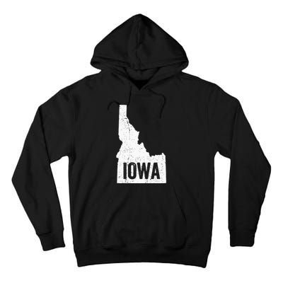 Idaho Iowa Funny Geography Mix Up Tall Hoodie