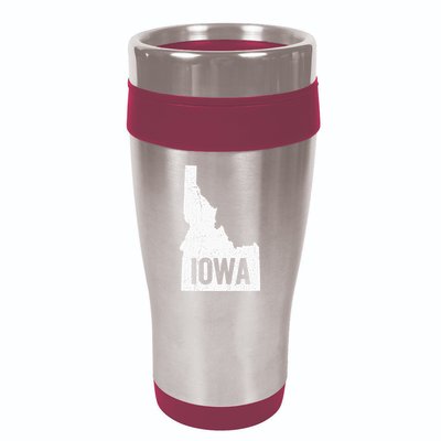 Idaho Iowa Funny Geography Mix Up 16oz Travel Tumbler