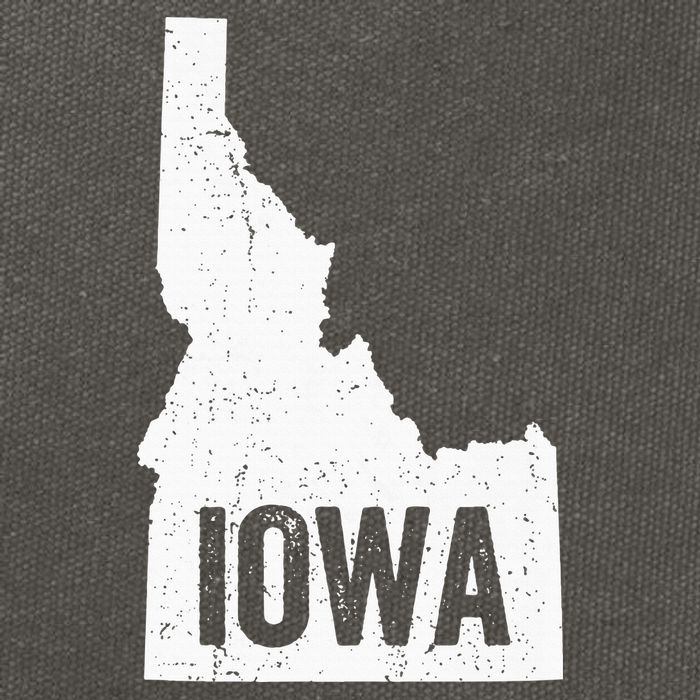 Idaho Iowa Funny Geography Mix Up Cotton Canvas Backpack