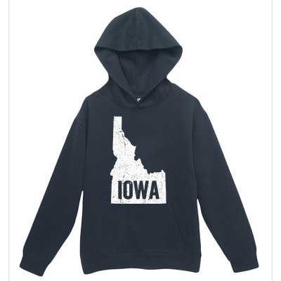 Idaho Iowa Funny Geography Mix Up Urban Pullover Hoodie