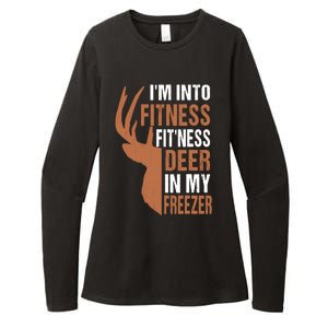 IM Into Fitness FitNess Deer In My Freezer Womens CVC Long Sleeve Shirt