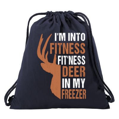 IM Into Fitness FitNess Deer In My Freezer Drawstring Bag