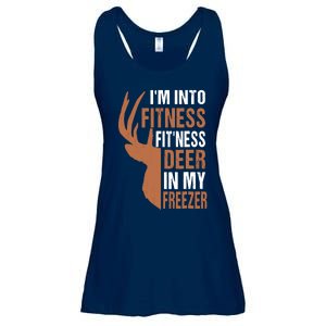 IM Into Fitness FitNess Deer In My Freezer Ladies Essential Flowy Tank