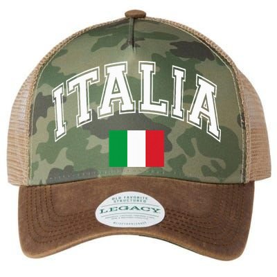 Italy Italian Flag Italia Legacy Tie Dye Trucker Hat