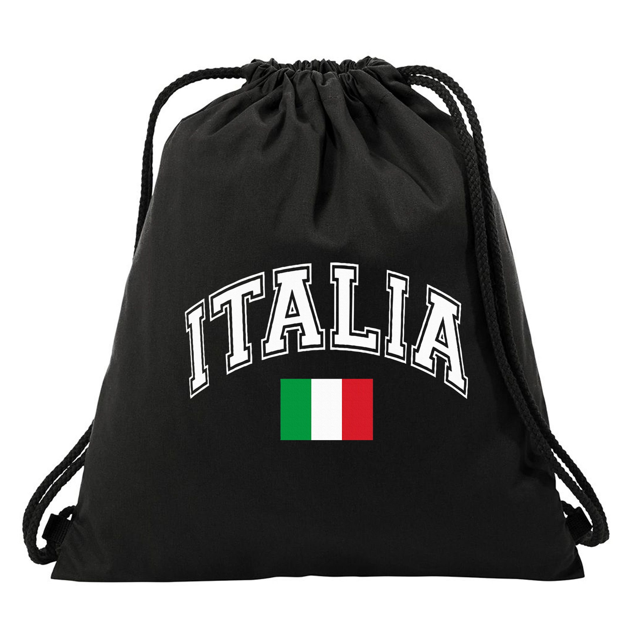 Italy Italian Flag Italia Drawstring Bag