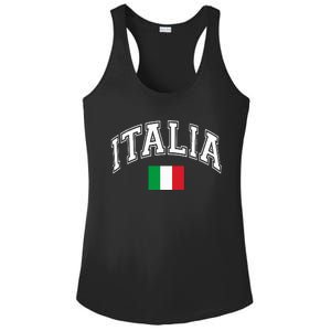 Italy Italian Flag Italia Ladies PosiCharge Competitor Racerback Tank