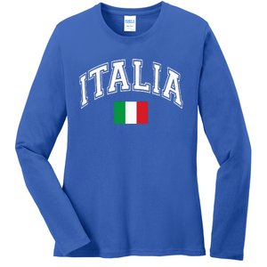 Italy Italian Flag Italia Ladies Long Sleeve Shirt