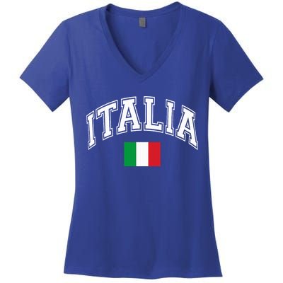 Italy Italian Flag Italia Women's V-Neck T-Shirt