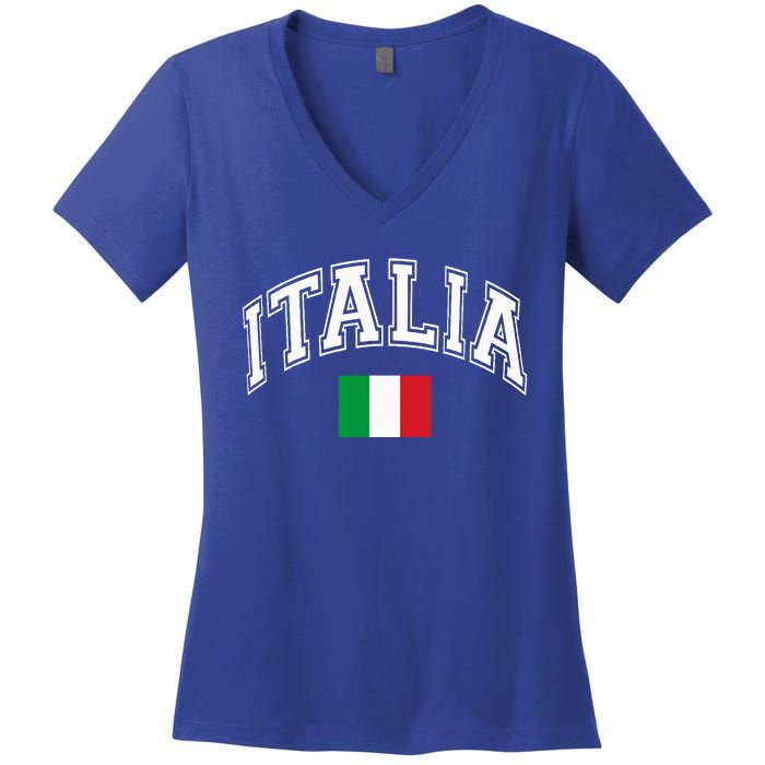 Italy Italian Flag Italia Women's V-Neck T-Shirt