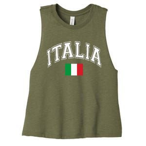 Italy Italian Flag Italia Women's Racerback Cropped Tank