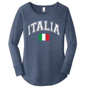 Italy Italian Flag Italia Women's Perfect Tri Tunic Long Sleeve Shirt