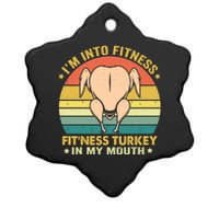 IM Into Fitness FitNess Turkey In My Mouth Thanksgiving Ceramic Star Ornament