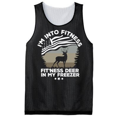 IM Into Fitness FitNess Deer In My Freezer Deer Flag Mesh Reversible Basketball Jersey Tank