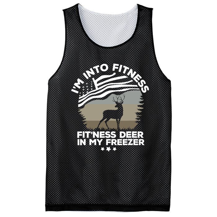 IM Into Fitness FitNess Deer In My Freezer Deer Flag Mesh Reversible Basketball Jersey Tank