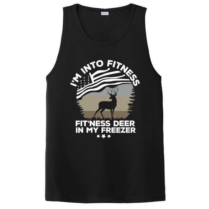 IM Into Fitness FitNess Deer In My Freezer Deer Flag PosiCharge Competitor Tank