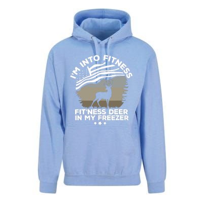 IM Into Fitness FitNess Deer In My Freezer Deer Flag Unisex Surf Hoodie