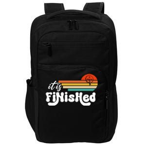 It Is Finished For Easter Jesus Easter He Is Risen Funny Christian Impact Tech Backpack