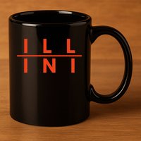 Illinois Il Fans 11oz C Handle Ceramic Mug