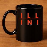 Illinois Il Fans 11oz C Handle Ceramic Mug