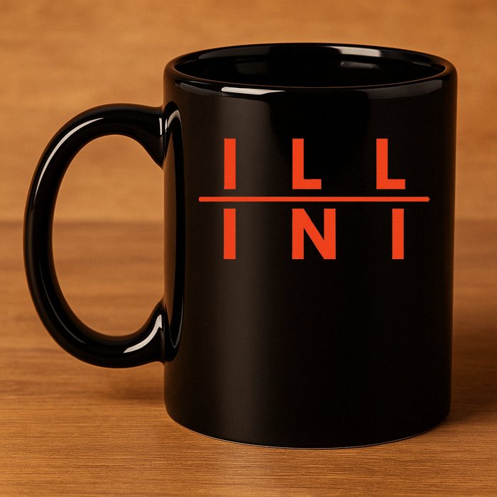 Illinois Il Fans 11oz C Handle Ceramic Mug