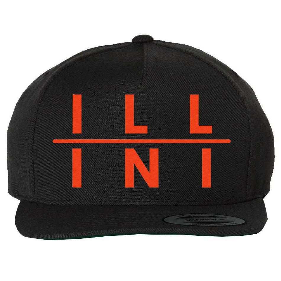 Illinois Il Fans Wool Snapback Cap