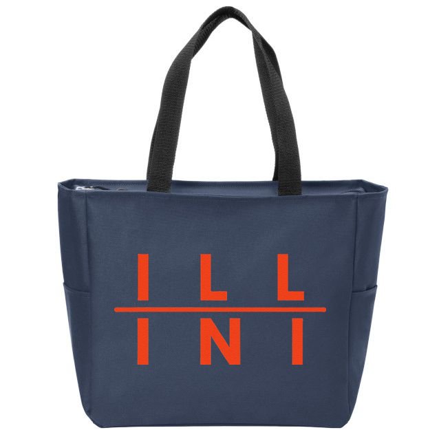 Illinois Il Fans Zip Tote Bag