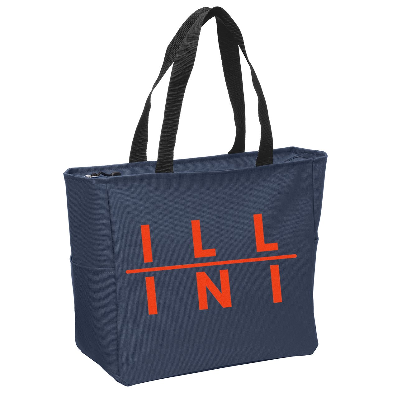 Illinois Il Fans Zip Tote Bag